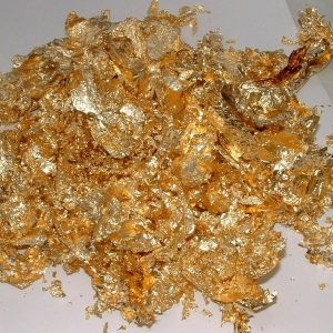 gold flakes cosmetic